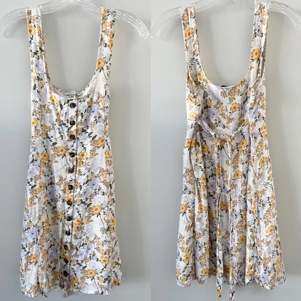 American Eagle Cottage Core Floral Sundress